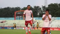 Karo United juara Liga 3 usai mengalahkan Putra Jombang dan akan berlaga di Liga 2 per musim depan. (Bola.com/Wahyu Pratama)