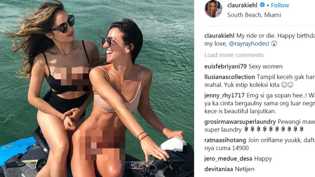 Dengan Busana Ini, Cinta Laura Pamer Perut Rata di Atas Laut