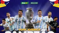 Timnas Argentina juara Copa America 2021. (SocMed KLY)