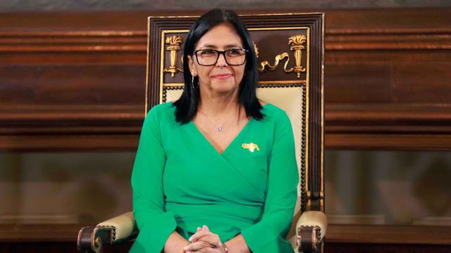 AS Cabut Sanksi terhadap Presiden Venezuela Delcy Rodriguez