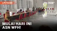 Hari Pertama ASN WFH, Balai Kota Jakarta Sepi