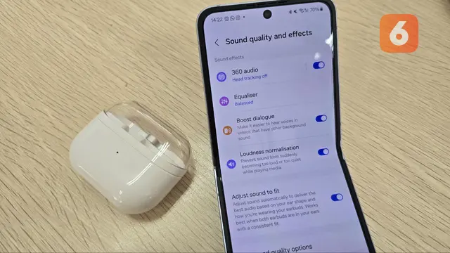 Mengatur kontrol perangkat Galaxy Buds3 Pro