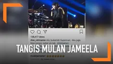 Mulan Jameela ikut menangis saat melihat Dul Jaelani menggantikan sang ayah, Ahmad Dhani di Konser Reuni Dewa 19 yang dihelat di Malaysia.