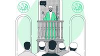 Ilustrasi ustaz, menyampaikan ceramah. (Photo created by storyset on www.freepik.com)