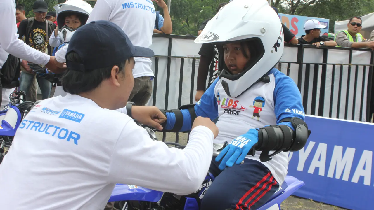 Ada Kelas Safety Riding Khusus Anak Kecil di Sentul