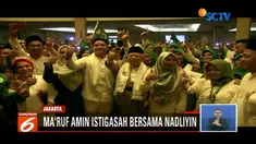 Pada akhir pekan, Ma’ruf Amin istigasah bersama warga Nadliyin sedangkan Sandiaga Uno promosikan OK OCE di Bali.