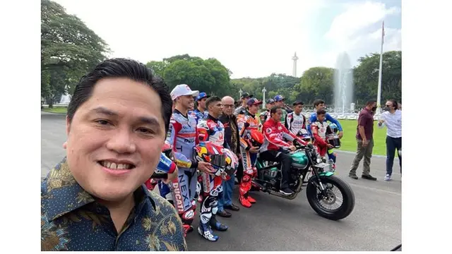10 Potret Parade MotoGP 2022, Dilepas Langsung Jokowi di Istana Merdeka