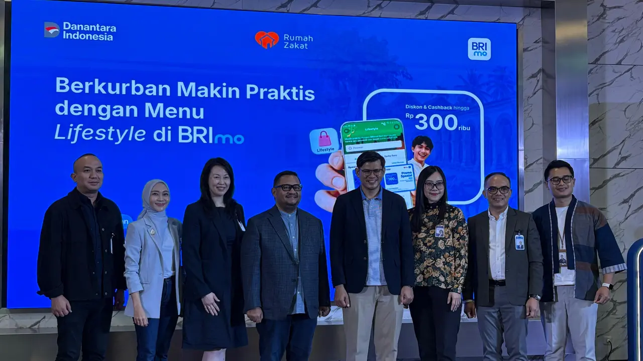 PT Bank Rakyat Indonesia Tbk (BRI) bekerja sama dengan Rumah Zakat menghadirkan fitur pembayaran kurban. Inovasi ini ditujukan untuk memudahkan nasabah. (Liputan6.com/Gagas)