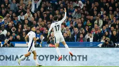 Curtis Jones berhasil melakukan debut yang luar biasa saat mengantarkan Timnas Inggris meraih kemenangan atas Yunani di ajang UEFA Nations League. (AP Photo/Thanassis Stavrakis)