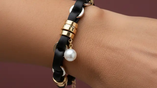 Model Gelang Emas Tali Kombinasi untuk Wanita 50 Tahun by Gemini