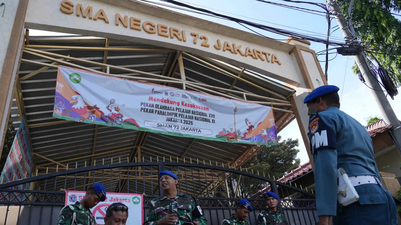 SMAN 72 Jakarta Masih Dijaga Ketat Personel Polisi Militer