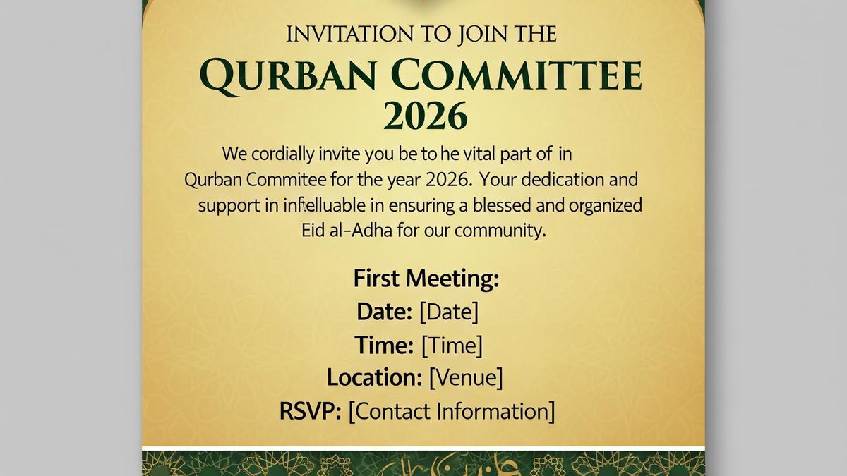 10 Contoh Undangan Panitia Qurban 2026 dengan Bahasa Formal dan Islami