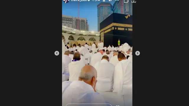 Dari Qatar, Via Vallen dan Chevra Yolandi Langsung Lanjut Umrah ke Tanah Suci. (instagram.com/chevra_yo88)