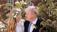 PM Inggris Boris Johnson Menikah Lagi, Gaun Pengantin Istrinya Ternyata Sewaan. (dok.Instagram @atehjewel/https://www.instagram.com/p/CPfsHAEg248/Henry)