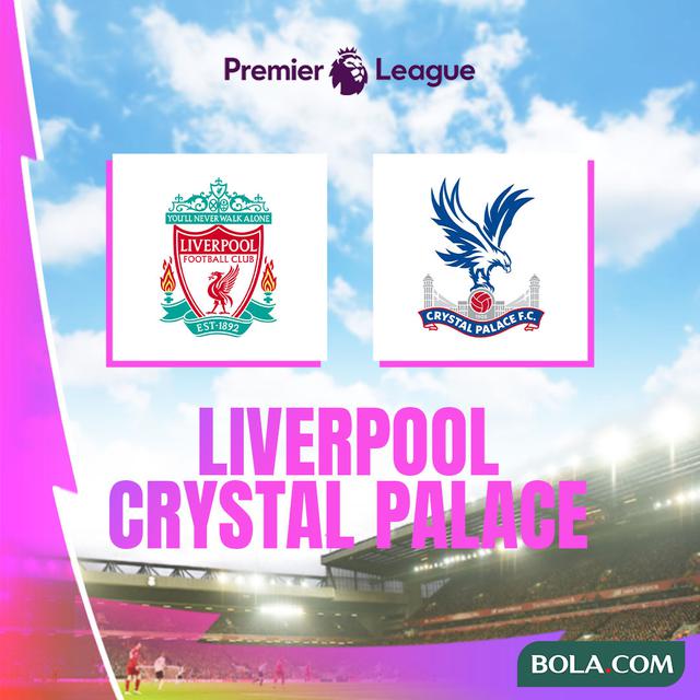 Susunan Pemain Liverpool vs Crystal Palace