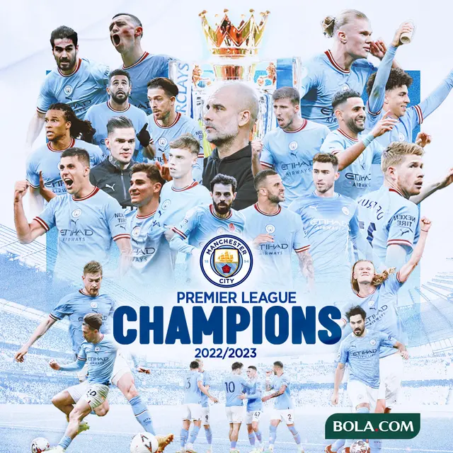 Liga Inggris - Manchester City Juara Premier League