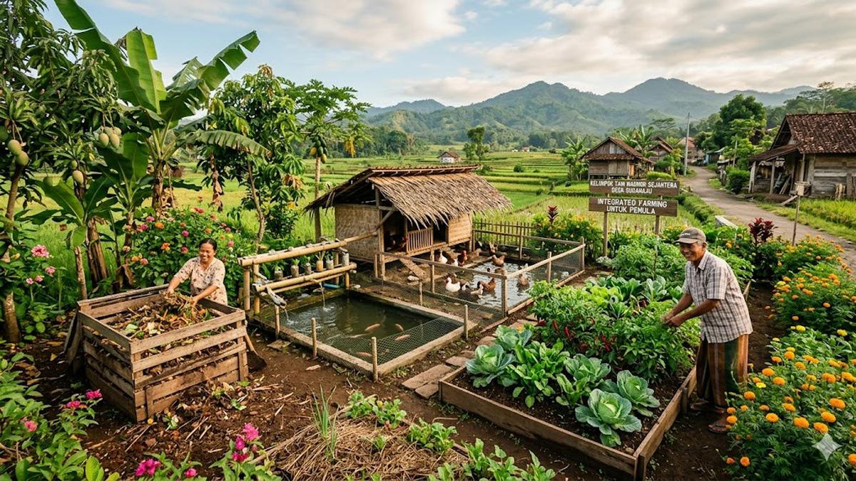 7 Contoh Integrated Farming Sederhana untuk Pemula di Desa yang Mudah Diterapkan