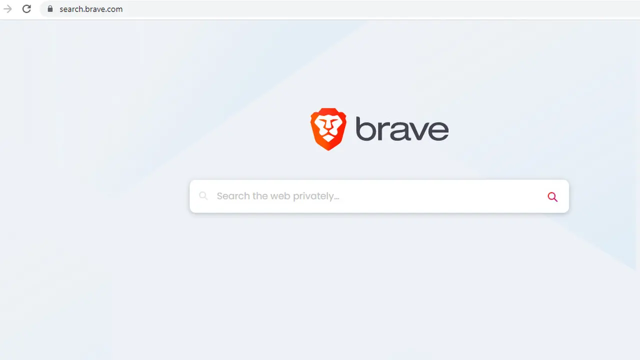 Tampilan awal Brave Search