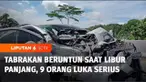 Memasuki libur panjang, kecelakaan beruntun terjadi di sejumlah daerah. Di Garut, Jawa Barat, sembilan orang dirawat di rumah sakit akibat kecelakaan beruntun.