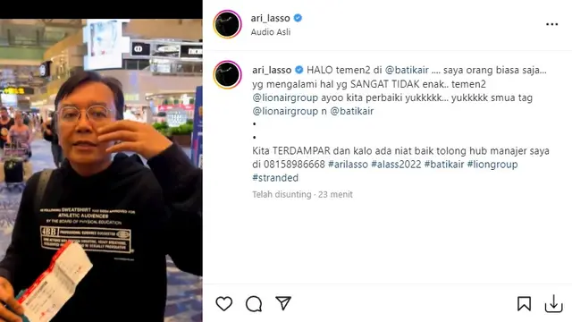 Ari Lasso (Foto: Instagram/@ari_lasso)