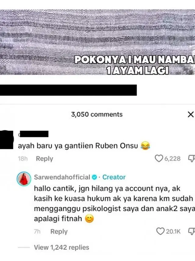 Komentar Geram Sarwendah