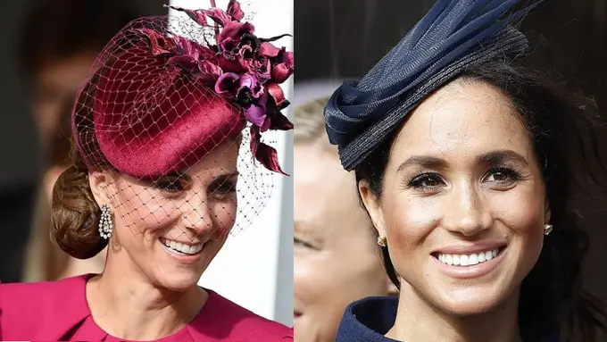 Penampilan kontras Kate Middleton dan Meghan Markle di penikahan Putri Eugenie