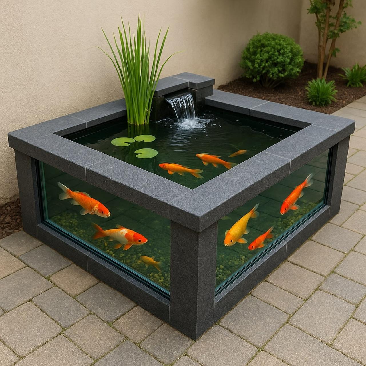 8 Desain Kolam Ikan dan Taman Minimalis di Area Sempit, Bikin Hunian ...