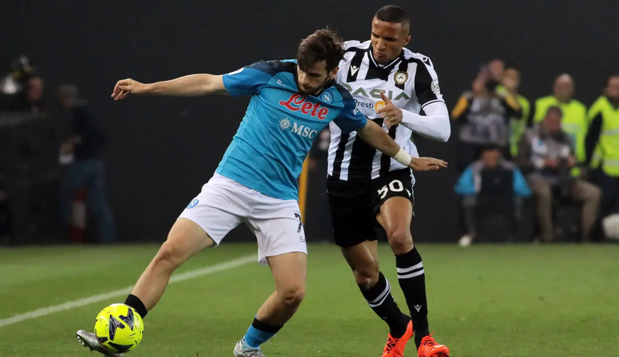 Lazio yang ada di peringkat ke-2 masih mengumpulkan 64 poin atau tertinggal 16 angka. (Andrea Bressanutti/LaPresse via AP)