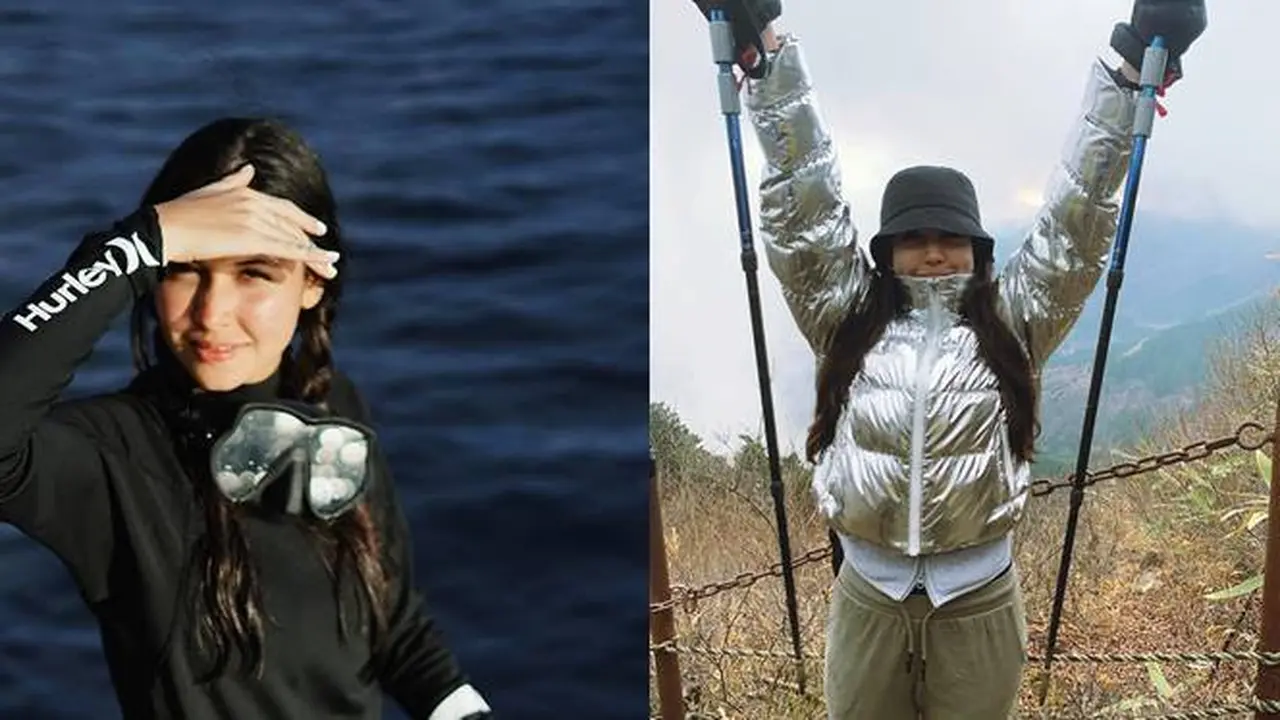 7 Potret Keseruan Estelle Linden Saat Travelling, Dari Naik Gunung Hingga Menyelam