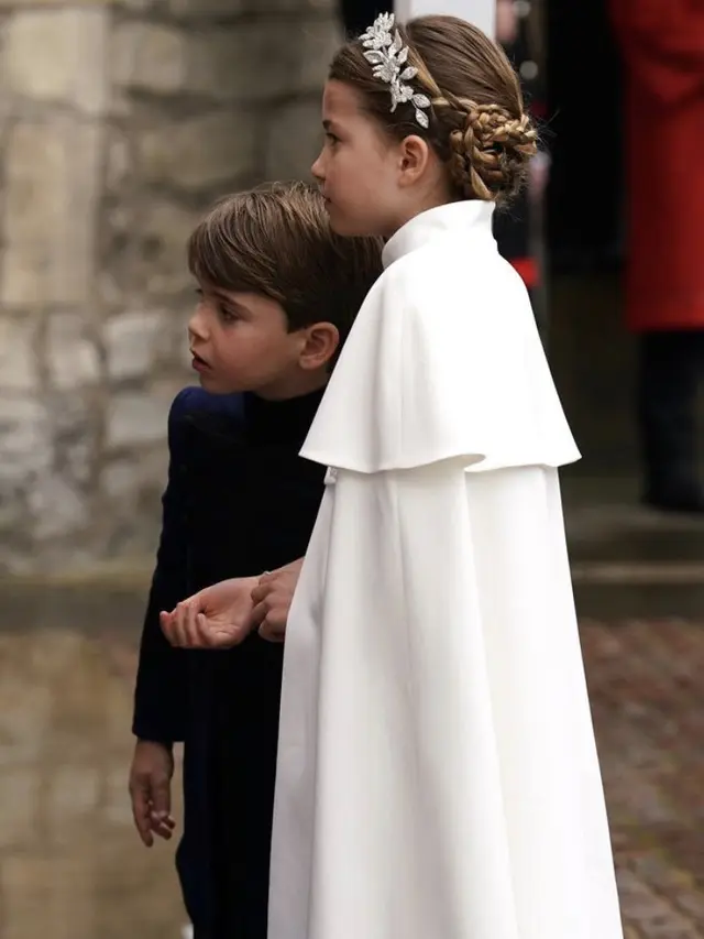 Penampilan Princess Charlotte  diupacara Penobatan Raja Charles III.  credit: Instagram @princeandprincessofwales