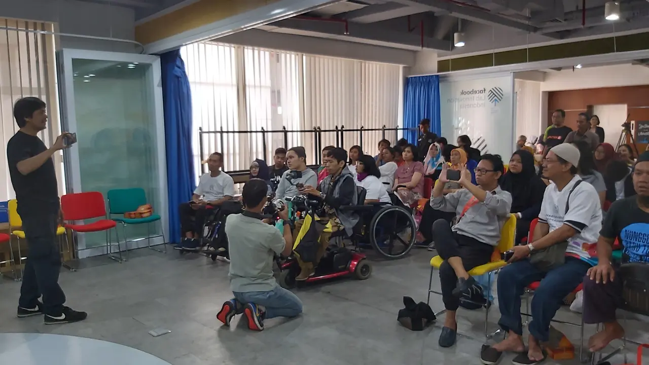Pelatihan Workshop Mobile Journalism Disabilitas Tanpa Batas dalam rangka memperingati Hari Disabilitas Internasional dan peluncuran kanal Disabilitas Liputan6.com