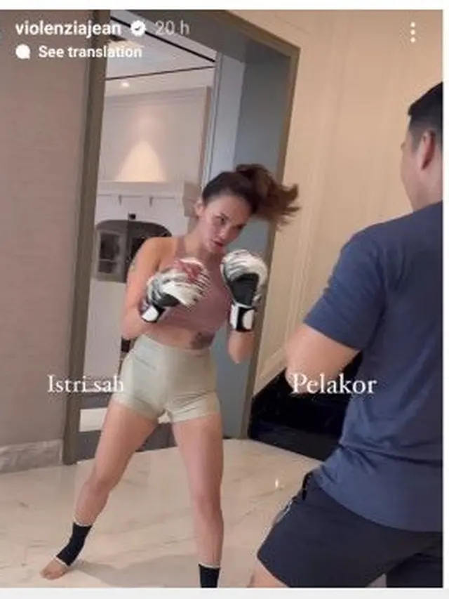 Violenzia Jeanette sindir pelakor (Foto: Instagram violenziajean)