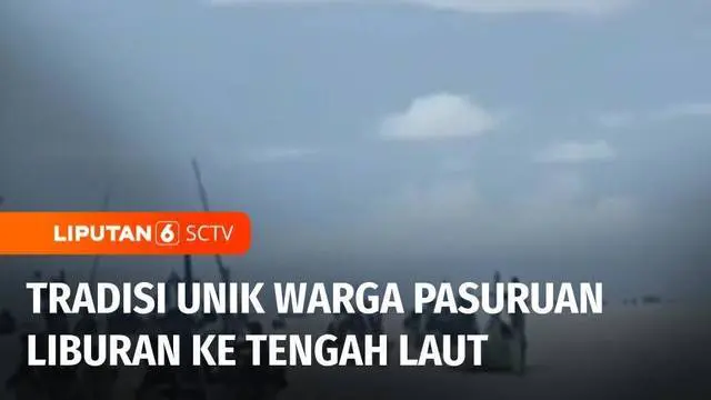 Warga pesisir Pasuruan, Jawa Timur, punya cara unik untuk menyenangkan hati keluarga mereka yang pulang kampung. Warga ramai-ramai mengajak sanak saudara yang balik merantau jalan-jalan ke tengah laut menggunakan kapal nelayan.