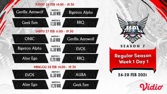 Jadwal MPL ID Season 7