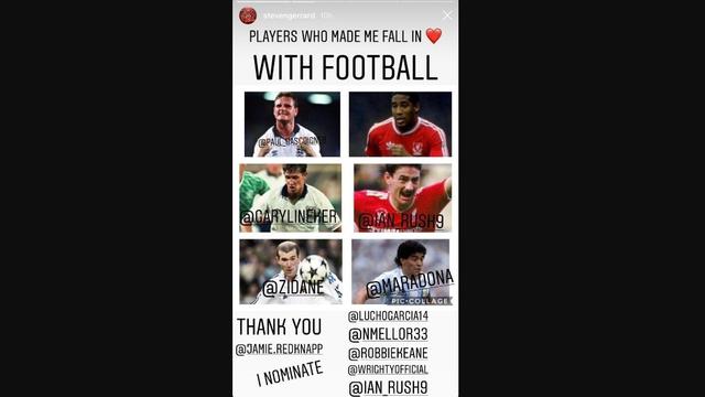 Instagram Steven Gerrard