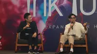 Brand and Marketing Global Head Ink Lords, Andrew Koh dan seniman visual, Rizky Amom di acara diskusi stARTwithInkLords. Credit: AIRSCREAM