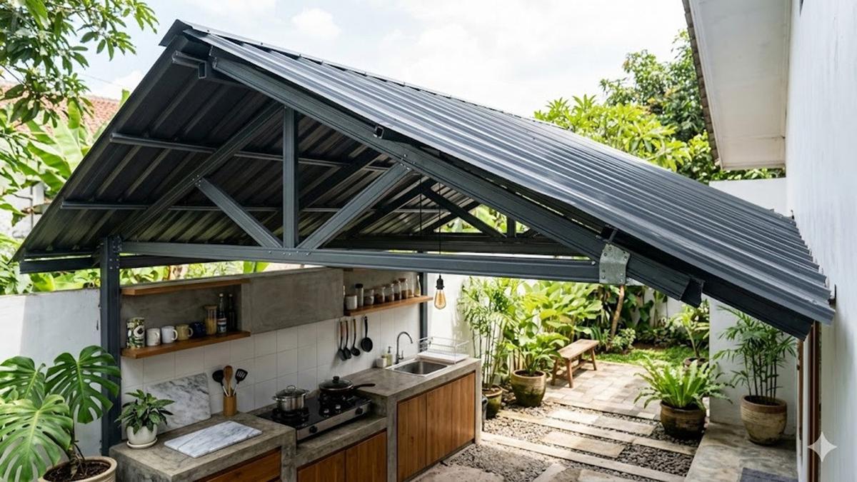 7 Model Atap Dapur Belakang Minimalis, Inspirasi Desain yang Rapi dan Fungsional
