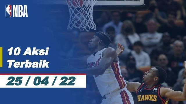 Berita video 10 aksi terbaik yang terjadi di Playoff NBA 2021/2022, salah satunya ada tembakan tiga angka gemilang dari Stephen Curry.