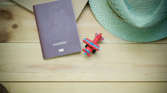 Ilustrasi paspor, passport, visa