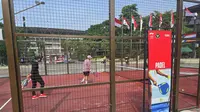 Keseruan padel di OMIA 2025 (Liputan6.com/Thomas)