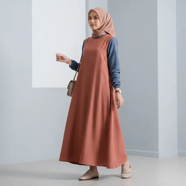 Tren Gamis Linen Muslimah 2026 Model Al Line Minimalis