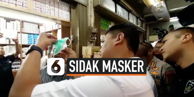 VIDEO: Polisi Sidak ke Pasar Pramuka, Temukan Masker Tak Sesuai Standar Medis