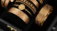 10 Model Gelang Gosok Papan Mirip Emas Asli, Menawan dengan Harga Terjangkau