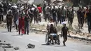 Kementerian Kesehatan Gaza pada Rabu 23 Juli 2025 mengatakan total korban jiwa terkait kelaparan di wilayah tersebut kini mencapai 111 orang dengan mayoritas adalah anak-anak. (Eyad BABA/AFP)