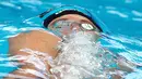  Atlet renang, Hungaria Gabor Balog beraksi dalam kejuaraan 100 m gaya punggung Aquatics World Champions, Kazan, Rusia, Senin (3/8/2015). Rusia pertama kali menjadi tuan rumah dalam gelaran  ini. (REUTERS/Stefan Wermuth)