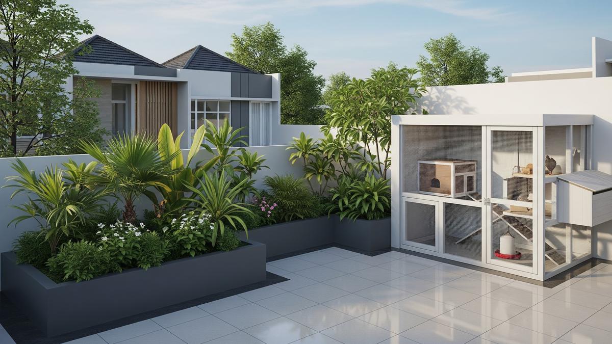 7 Ide Kebun Mini dan Ternak Ayam di Rooftop Rumah yang Anti Bau