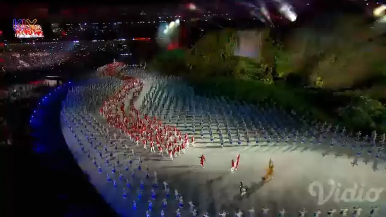 Parade kostum defile di pembukaan Asian Games 2018