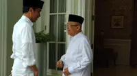 Jokowi bertemu dengan Ma'ruf Amin. (Liputan6.com/Putu Merta Surya Putra)