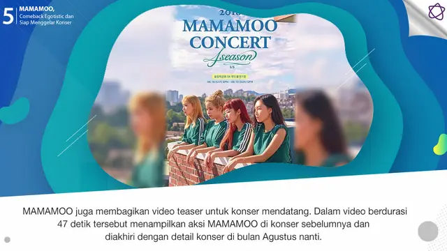 [Bintang] MAMAMOO, Comeback Egotistic dan Siap Menggelar Konser