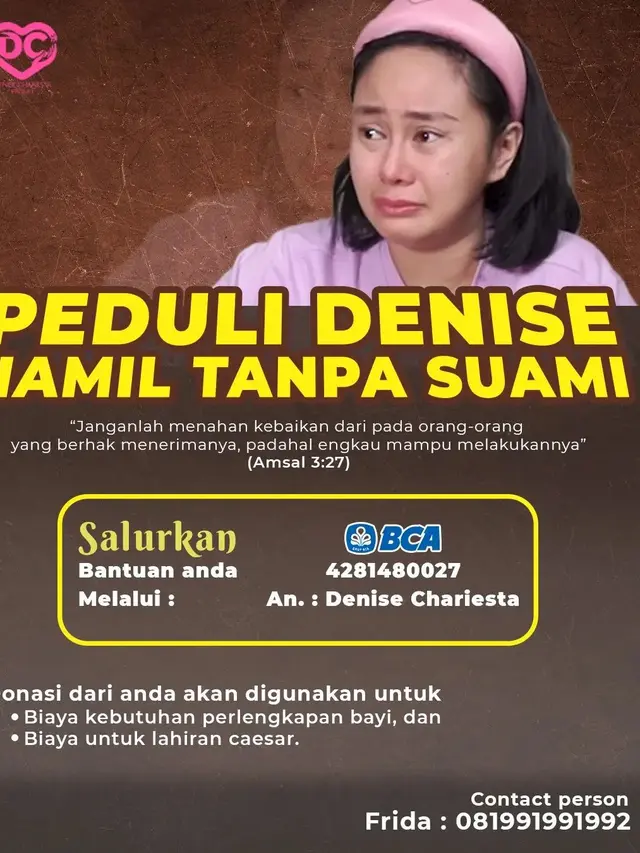 7 Potret Terbaru Denise Chariesta Hamil Tanpa Suami, Minta Sumbangan Buat Lahiran